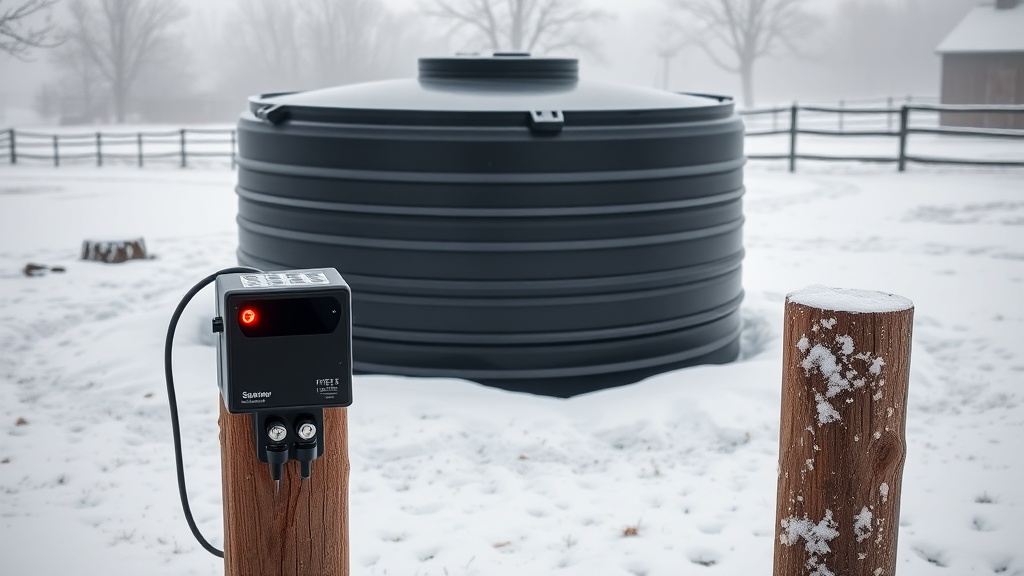 Rubbermaid 100-Gallon Stock Tank Freeze Sensor Installation: Automated Winter Protection