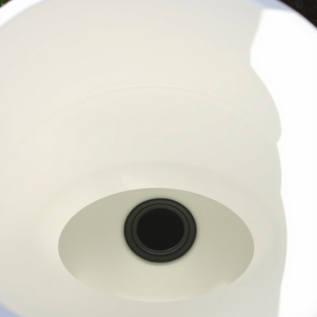 A clean photorealistic photo of the inside of the Rubbermaid 100-Gallon Stock Tank showing