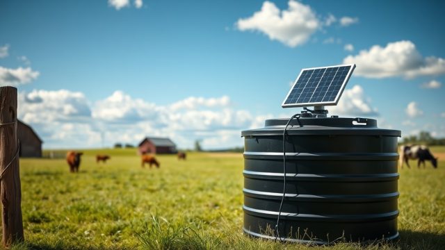 Rubbermaid 100-Gallon Stock Tank Solar-Powered Aerator Installation: Boost Oxygen Naturally