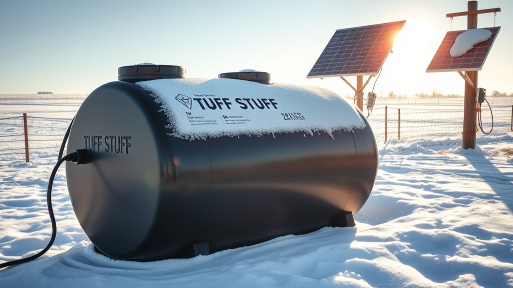 Tuff Stuff 200-Gallon Stock Tank Freeze Protection: Solar vs. Electric Heaters