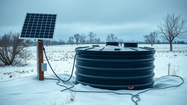 Tuff Stuff 200-Gallon Stock Tank Solar Heater Installation: Eco-Friendly Winterizing